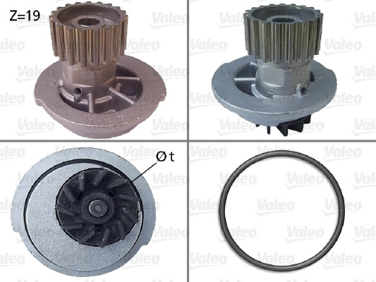 Pompa de apa, racire motor VALEO 506649 model DAEWOO NUBIRA (J100) 1997 1998 1999 2000 2001 2002 2003