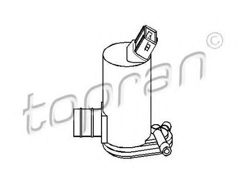 Pompa de apa,spalare parbriz FORD COURIER caroserie (JV_) (1998 - 2016) TOPRAN 300 635