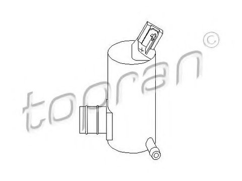 Pompa de apa,spalare parbriz FORD TRANSIT platou / sasiu (E_ _) (1991 - 1994) TOPRAN 300 345
