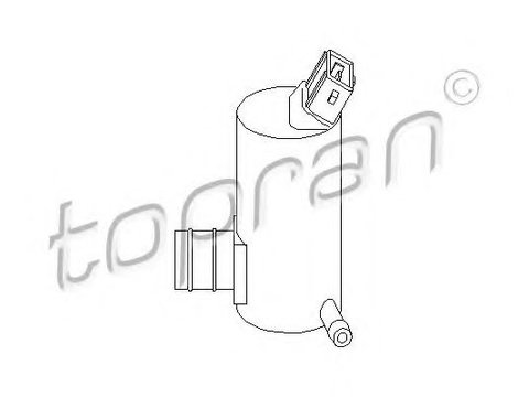 Pompa de apa,spalare parbriz FORD TRANSIT platou / sasiu (FM_ _, FN_ _) (2000 - 2006) TOPRAN 300 634