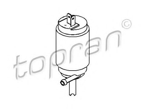 Pompa de apa,spalare parbriz FORD TRANSIT Van (T_ _) (1985 - 1992) TOPRAN 103 630