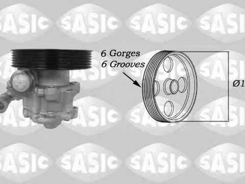 Pompa hidraulica sistem de directie 7070038 SASIC pentru CitroEn Dispatch CitroEn Jumpy Peugeot 806 CitroEn Evasion CitroEn Synergie Peugeot Expert Peugeot 406 CitroEn C5