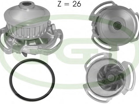 Pompa PA10141 GGT pentru Audi 50 Audi 80 Audi Fox Vw Polo Vw Derby Vw Golf Vw Rabbit Vw Jetta Vw Dasher Vw Passat Vw Carat Vw Corsar Vw Quantum Vw Santana Vw Scirocco