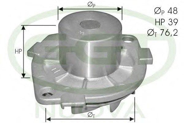 Pompa PA10746 GGT pentru Fiat Brava Fiat Bravo Fiat Marea Alfa romeo 156 Alfa romeo 166 Fiat Multipla Alfa romeo 145 Alfa romeo 146 Fiat Punto Alfa romeo 147 Alfa romeo 159 Fiat Palio Fiat Ritmo