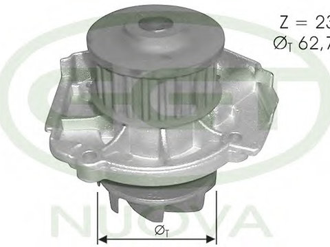 Pompa PA12360 GGT pentru Fiat Palio Fiat Punto Fiat 500 Fiat Bravo Fiat Ritmo Fiat Brava Alfa romeo Giulietta Fiat Marea Fiat Stilo Fiat Idea Fiat Doblo Fiat Linea Fiat Albea Fiat Petra Fiat Siena Alfa romeo Mito Fiat 500x Fiat Tipo