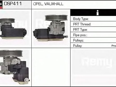 Pompa servodirectie  OPEL VECTRA B hatchback 38 DELCOREMY DSP411