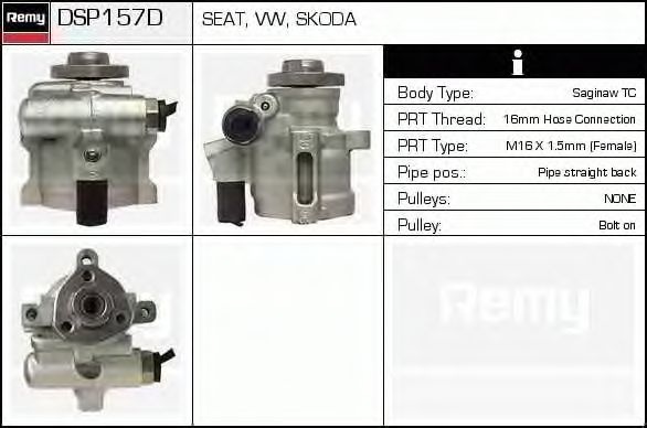 Pompa servodirectie  VW POLO 9N DELCOREMY DSP157D