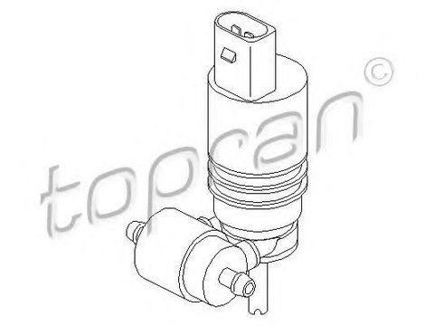 Pompa spalare parbriz SEAT IBIZA V ST (6J8, 6P8) (2010 - 2016) TOPRAN 107 819