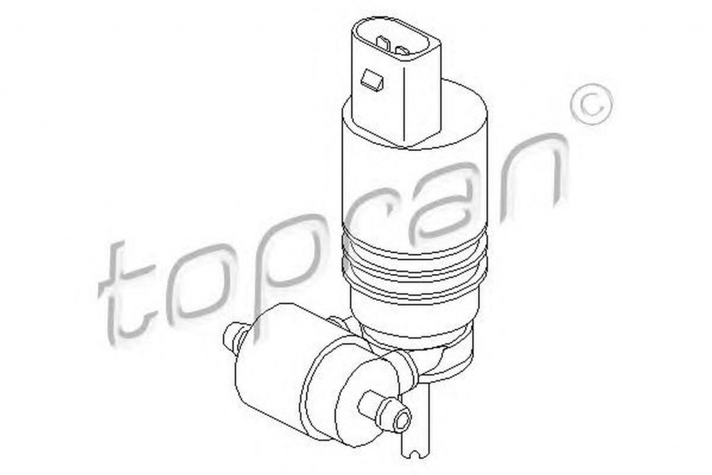 Pompa spalare parbriz SKODA ROOMSTER 5J TOPRAN 107