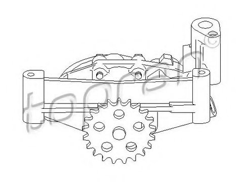 Pompa ulei CITROEN BERLINGO caroserie (B9) (2008 - 2016) TOPRAN 721 209 piesa NOUA