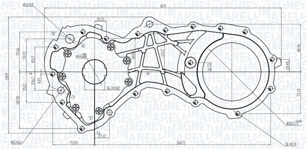 Pompa ulei Magneti Marelli FORD FOCUS II