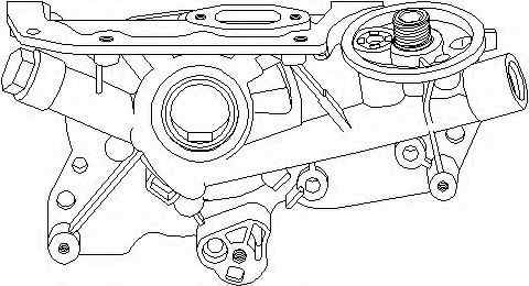 Pompa ulei OPEL ASTRA G hatchback F48 F08 TOPRAN 2