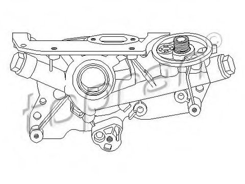 Pompa ulei OPEL ZAFIRA B (A05) (2005 - 2016) TOPRAN 206 536