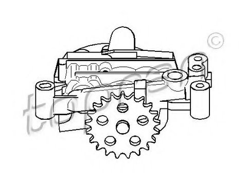 Pompa ulei PEUGEOT 106   (1A, 1C) (1991 - 1996) TOPRAN 720 157