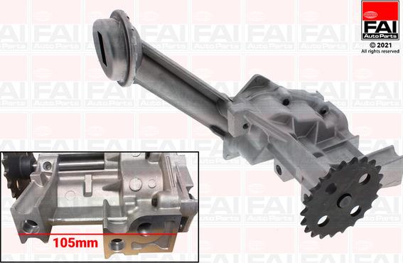 Pompa ulei RENAULT DUSTER (HM_), 10.2017 - FAI AutoParts OP350