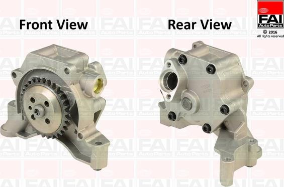 Pompa ulei VW GOLF VI (5K1_), Van, 10.2008 - 11.2012 FAI AutoParts OP333