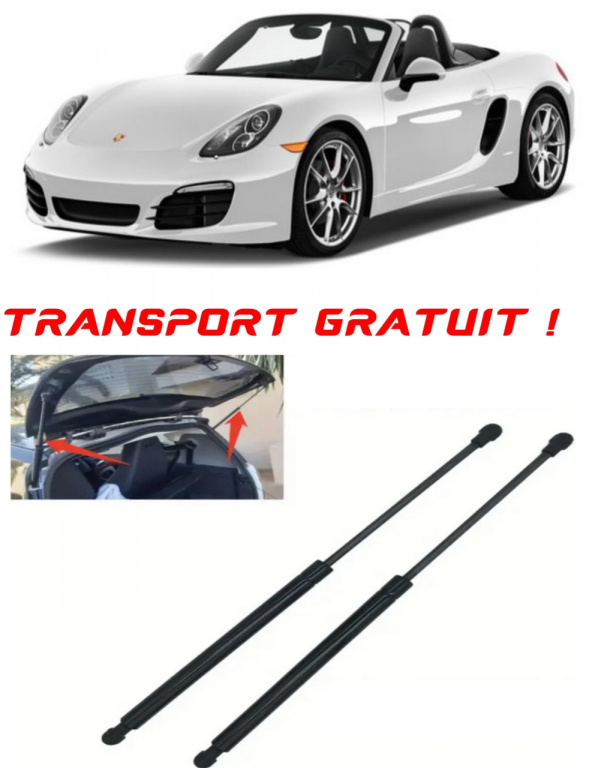 PORSCHE BOXSTER (981) - Set 2 amortizoare pentru portbagaj / haion compatibil cu PORSCHE BOXSTER (981) fabricat 2012 – 2016 STA578873-559