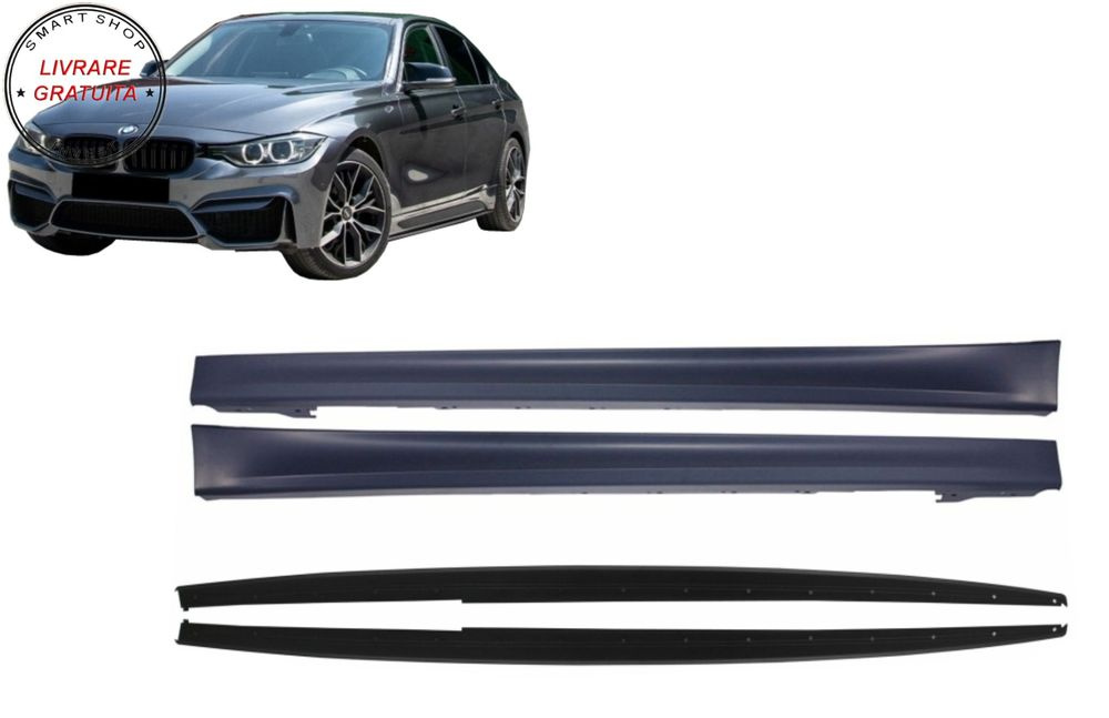 Praguri Laterale cu Extensii Add-on Lip BMW Seria 