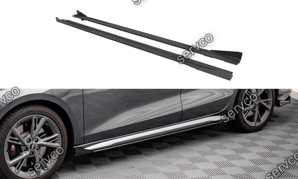 Praguri si flapsuri Audi S3 A3 S-Line 8Y 2020- v3 - Maxton Design
