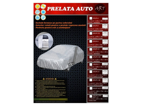 Prelata auto DELUX GRUPA 7/8 Dimensiuni AL-220119-3