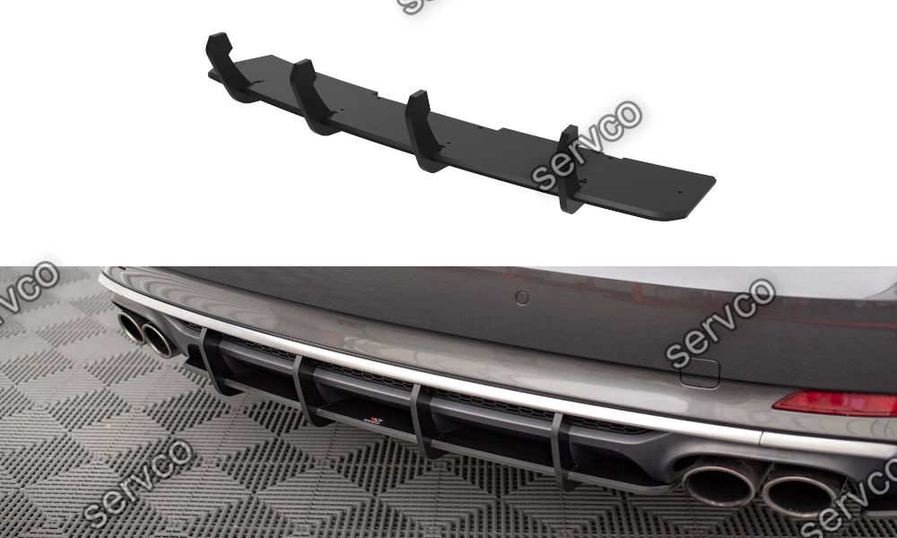 Prelugire difuzor bara spate Audi S5 F5 Coupe Sportback 2017-2019 v24 - Maxton Design