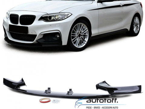 Prelungire bara fata BMW F22 F23 Seria 2 (2013+) Negru lucios