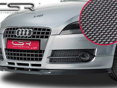 Prelungire Bara Fata Lip Spoiler Audi TT 8J toate modelele in afara de TTS/TTRS ab 2006 CSR-CSL012-C Plastic ABS carbon look