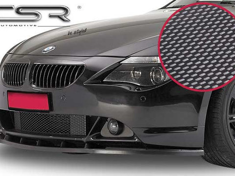 Prelungire Bara Fata Lip Spoiler BMW seria 6 E63/E64 toate modelele in afara de M/M-Paket 2003-9/2007 CSR-CSL017-C Plastic ABS carbon look