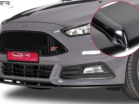 Prelungire Bara Fata Lip Spoiler Ford Focus 3 ST ab 2015 CSR-CSL132-C Plastic ABS carbon look