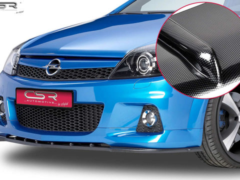 Prelungire Bara Fata Lip Spoiler Opel Astra H OPC 2004-2010 CSR-CSL056-C Plastic ABS carbon look