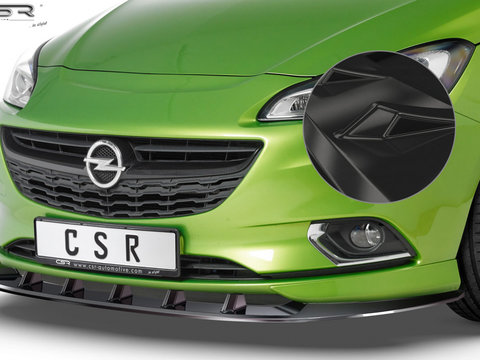 Prelungire Bara Fata Lip Spoiler Opel Corsa E OPC / VXR 2014- CSR-CSL154-G Plastic ABS negru lucios