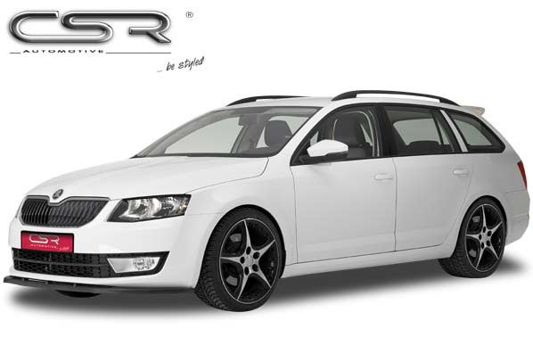 Prelungire Bara Fata Lip Spoiler Skoda Octavia 3 Typ 5E in afara de RS ab 2012 CSR-CSL059 Plastic ABS