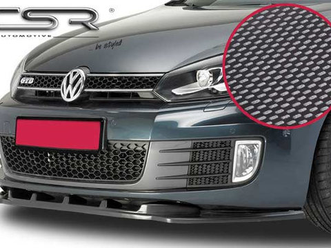 Prelungire Bara Fata Lip Spoiler VW Golf 6 GTI/GTD 2008-2012 CSR-CSL007-C Plastic ABS carbon look