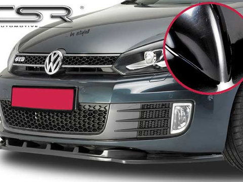 Prelungire Bara Fata Lip Spoiler VW Golf 6 GTI/GTD 2008-2012 CSR-CSL007-G Plastic ABS negru lucios
