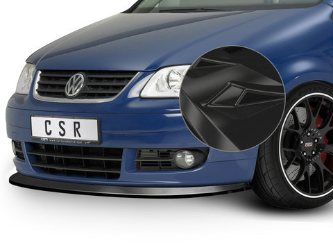Prelungire Bara Fata Lip Spoiler VW Touran Typ 1T 2003-2006 CSR-CSL005-G Plastic ABS negru lucios