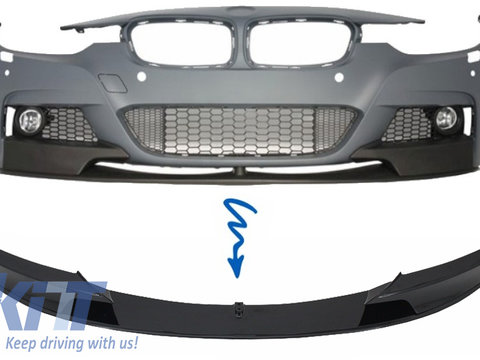Prelungire Bara Fata Negru Lucios compatibil cu BMW Seria 3 F30 (2011+) M-Performance Design