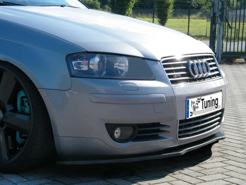 Prelungire bara fata plastic ABS pentru Audi A3 8P 2003-2008 pentru toate variantele Frontgrill se potriveste . cod produs INF-360031-ABS