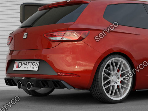 Prelungire difuzor bara spate Seat Leon Mk3 Cupra Facelift 2017- v8 - Maxton Design