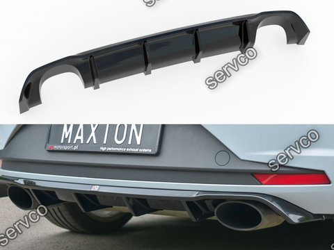 Prelungire difuzor bara spate Seat Leon Mk3 Cupra 2014-2016 v12 - Maxton Design