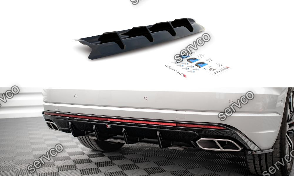 Prelungire difuzor bara spate Volkswagen Touareg R-Line Mk3 2018- v1 - Maxton Design