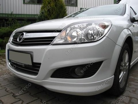 Prelungire lip buza spoiler tuning sport bara fata Opel Astra Facelift H Opc Line 2007-2009 v1