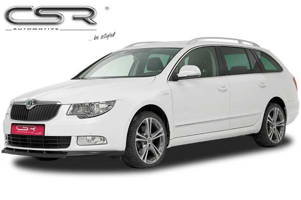 Prelungire lip spoiler bara fata pentru Skoda Superb II pentru toate modelele 2008-06/2013 CSL031