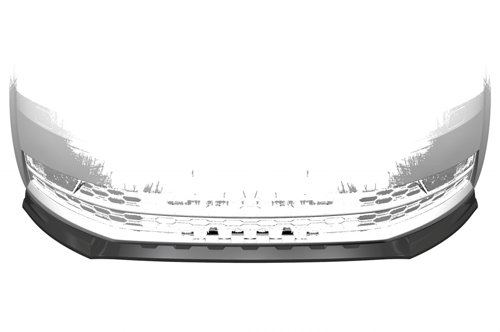 Prelungire lip spoiler bara fata pentru Skoda Octavia III (Typ 5E) pentru toate modelele 2016-2019 nu se potriveste pentru RS CSL499