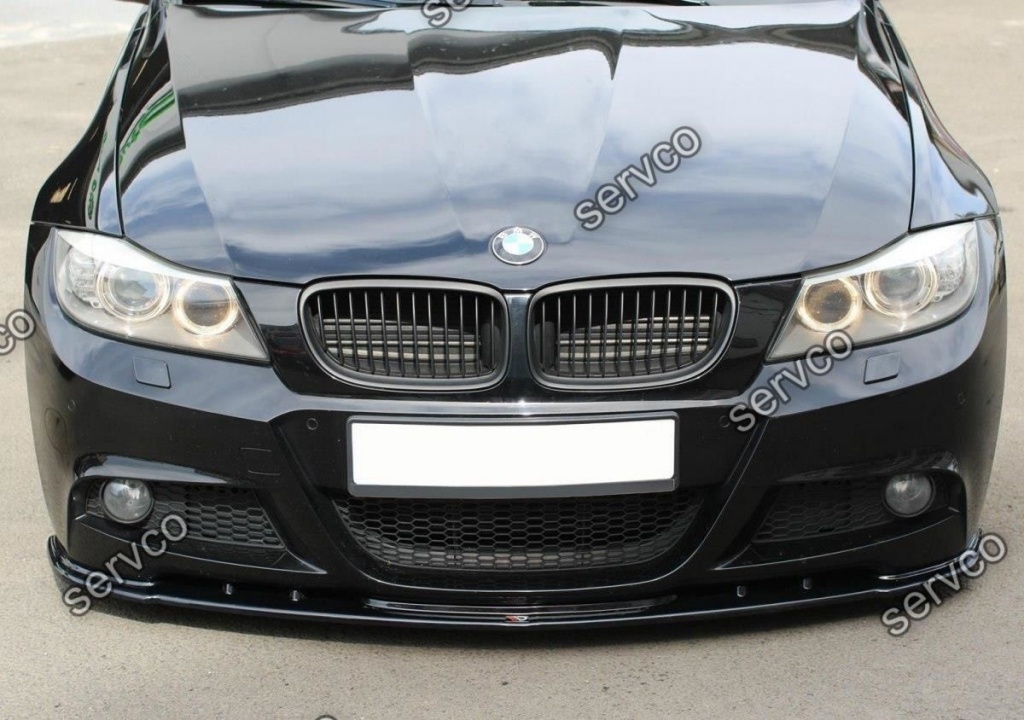 Prelungire splitter bara fata Bmw Seria 3 E90 E91 M-Pachet Facelift 2008-2011 v3 - Maxton Design