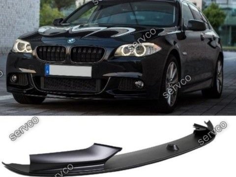 Prelungire splitter bara fata Bmw Seria 5 F10 F11 Sport-Performance Black Matt M-Pachet 2010-2017 v4 - Maxton Design