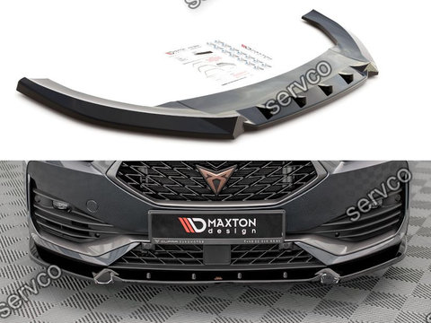 Prelungire splitter bara fata Cupra Leon Mk1 2020- v1 - Maxton Design