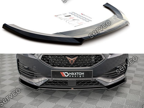 Prelungire splitter bara fata Cupra Leon Mk1 2020- v2 - Maxton Design