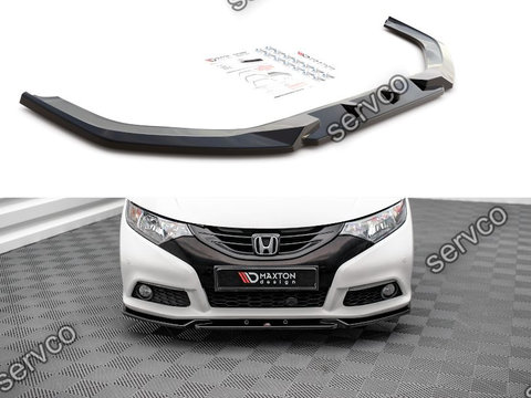 Prelungire splitter bara fata Honda Civic Mk9 2012-2014 v16 - Maxton Design