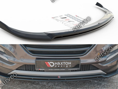 Prelungire splitter bara fata Hyundai Tucson Mk3 2015-2018 v2 - Maxton Design