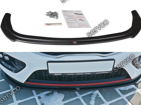 Prelungire splitter bara fata Kia Ceed GT Mk2 2013-2018 v2 - Maxton Design